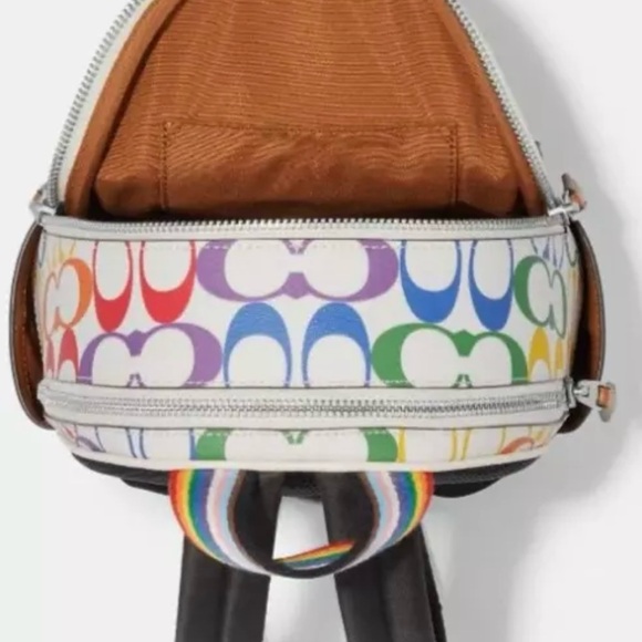 Coach Mini Court Backpack in Rainbow Pride - Picture 10 of 11